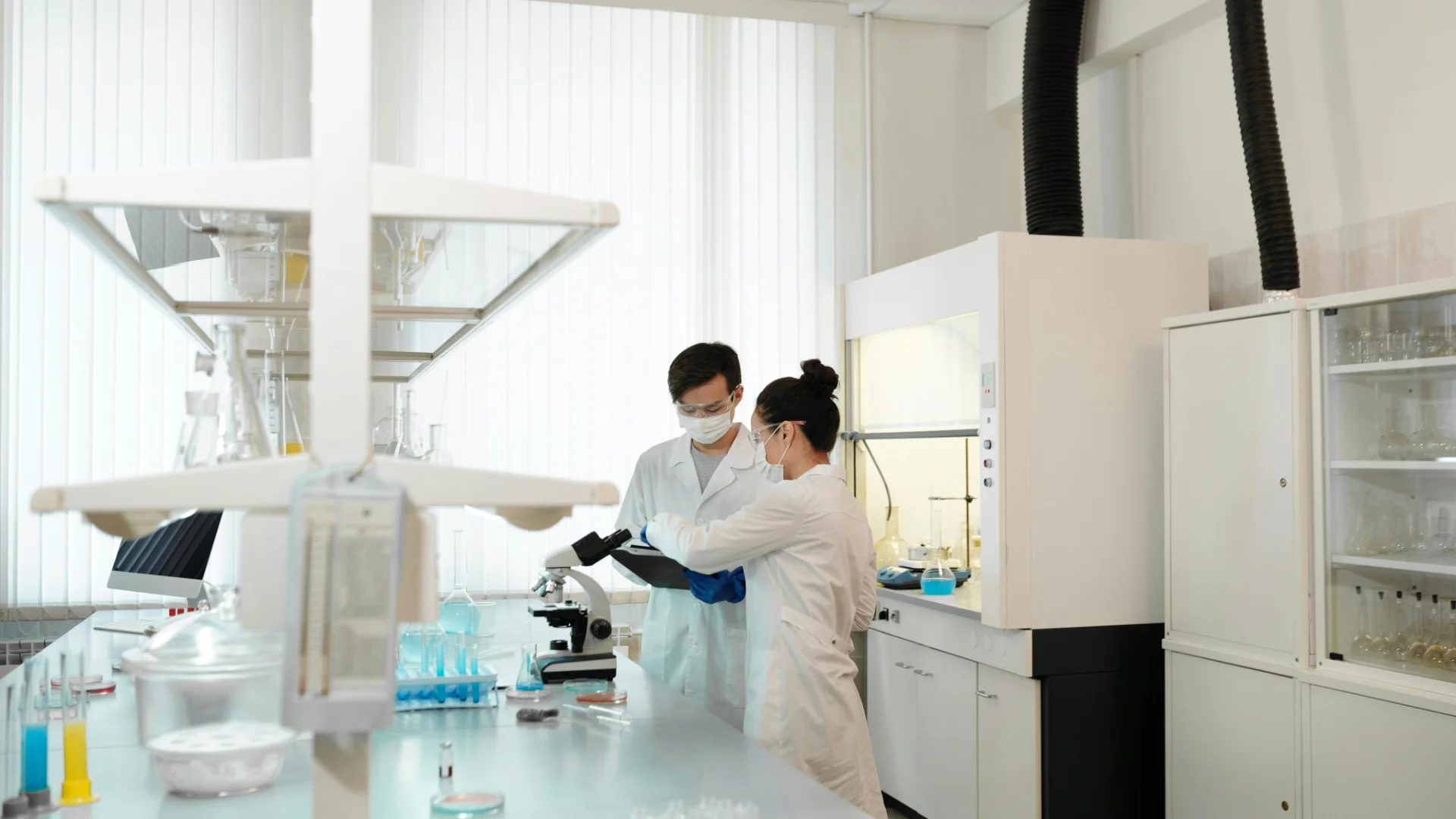scientists working in a lab